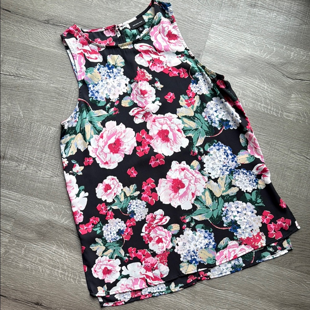 Long Floral Sleeveless Top